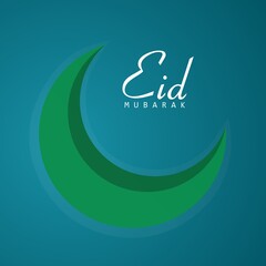 Illustration happy eid mubarak