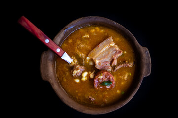 a bowl of Argentine locro