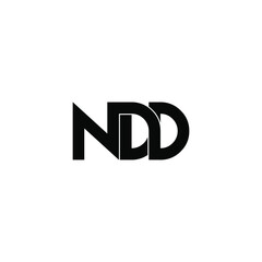 ndd letter original monogram logo design