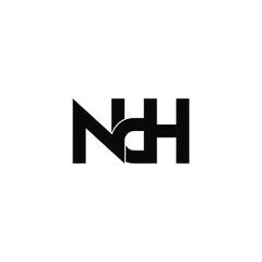 ndh letter original monogram logo design