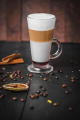 Cup of coffee drink on beautiful background