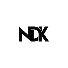 ndk letter original monogram logo design