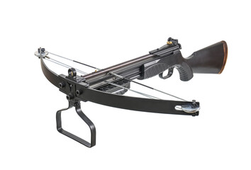 Crossbow isolated on white background with clipping path included.