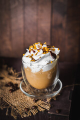 Cup of coffee drink on beautiful background