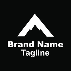 mountain logo design modern creative idea 
