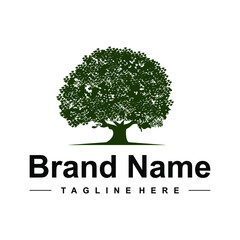 tree logo design modern creative idea 