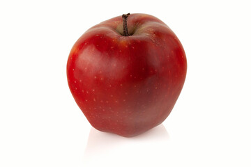 red apple on white background