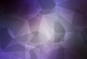 Light Purple vector background with abstract polygonals.