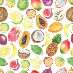 Pattern of tropical fruit