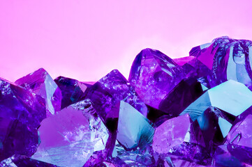 Amethyst bright pink purple colorful background