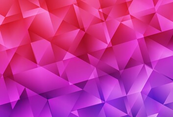Light Purple, Pink vector polygon abstract background.