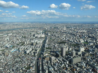 東京スカイツリー天望デッキからの眺め（南東側　千葉方面　東京湾・房総半島など）　View from Tokyo Skytree Tembo Deck