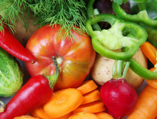 fresh vegetables for a healthy diet