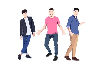Obraz premium Simple Human Vector in Flat Design