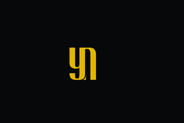 YN LETTERING MONOGRAM MINIMALIST LOGO