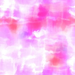 Seamless pastel tie dye swirl graphic motif pattern for print. High quality illustration. Faux cloudy random hippie culture delicate soft funky artistic digitally rendered bright vibrant dye design.