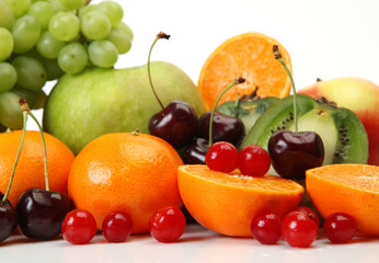 ripe fruit and berries