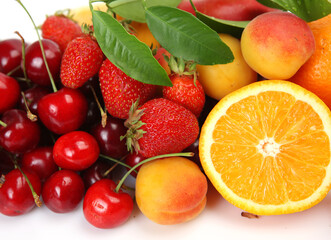 ripe fruits and berries for a healthy diet