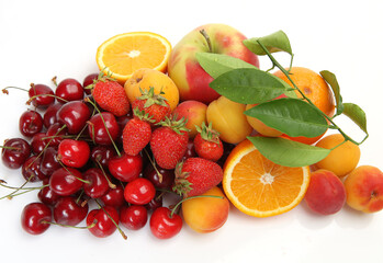 ripe fruits and berries for a healthy diet