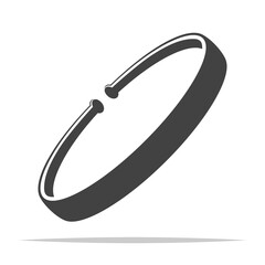 Bracelet icon transparent vector isolated