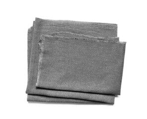 Stylish napkins on white background