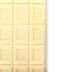 Tasty chocolate on white background