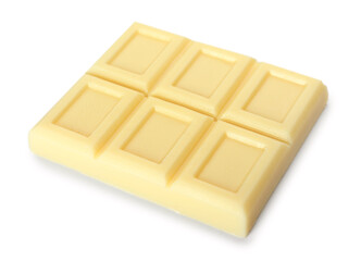 Tasty chocolate on white background