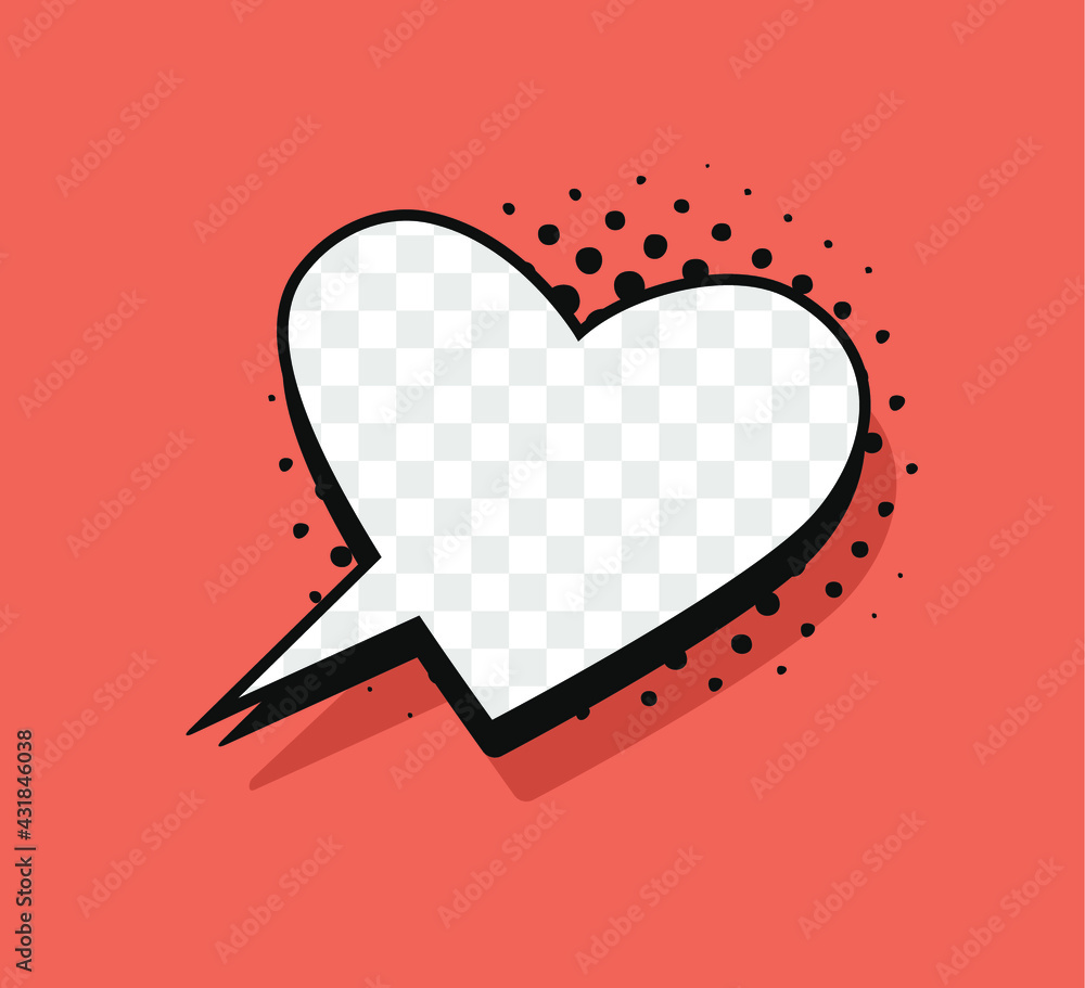 Aufkleber pop art speech bubble without text and transparent background. cartoon style vector collection of fr