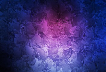 Dark Pink, Blue vector abstract background with roses, flowers.