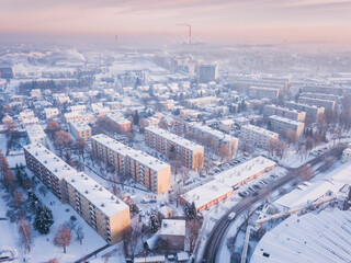 Aerial panorama of Rzeszow