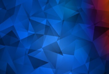 Light Blue, Red vector low poly texture.