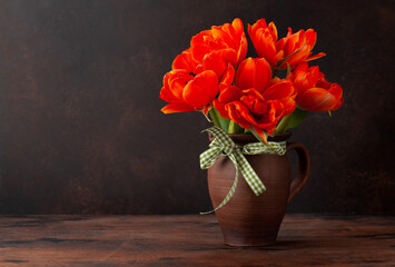 Tulip flowers bouquet