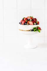 No Bake Strawberry Cheesecake