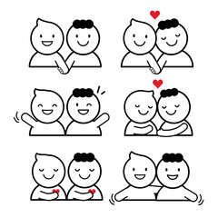 relationship outline icon