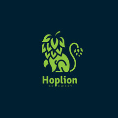 Hop lion logo