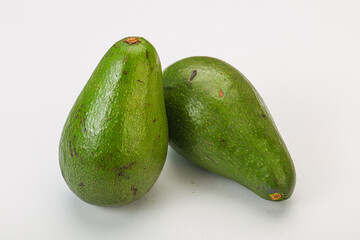 Two ripe exotic avocado vegetable