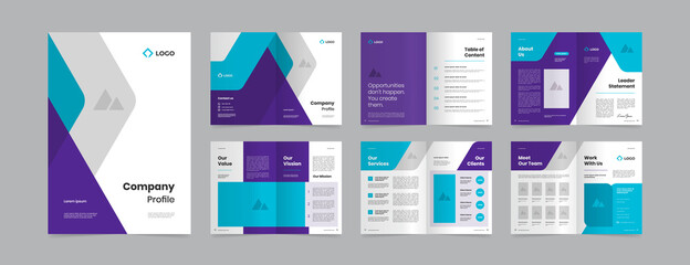 modern and vibrant company profile design template