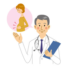 Obraz premium 産婦人科の医者