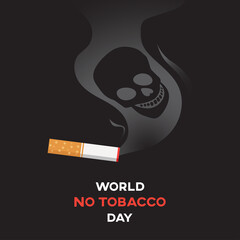 world no tobacco day text background , greeting card or poster.