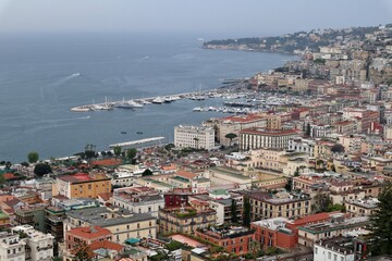 Napoli - Scorcio panoramico di Mergellina dal belvedere di Villa Floridiana