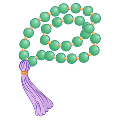 Mineral bracelet for health and wellbeing - crystal healing isolated vector