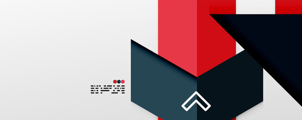 Shiny color triangles and geometric shapes vector abstract background