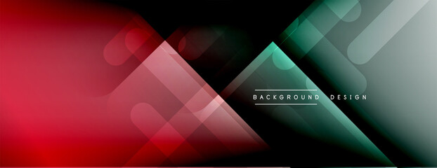 Dynamic lines abstract background. 3D shadow effects and fluid gradients. Modern overlapping forms