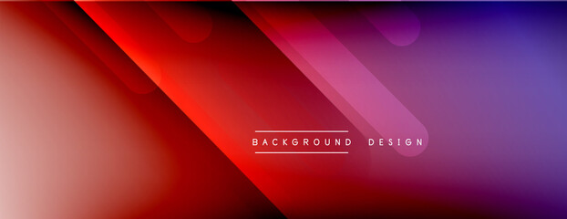 Dynamic lines abstract background. 3D shadow effects and fluid gradients. Modern overlapping forms
