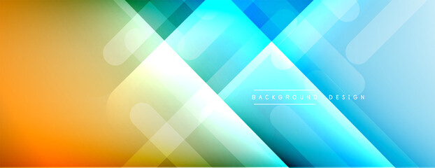 Dynamic lines abstract background. 3D shadow effects and fluid gradients. Modern overlapping forms