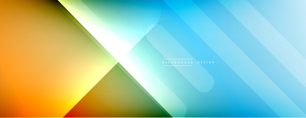 Dynamic lines abstract background. 3D shadow effects and fluid gradients. Modern overlapping forms