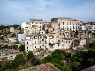 Fototapeta na wymiar The historic center of a Gravina in Puglia. A charming town in southern Italy.