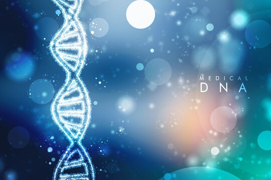 abstract medical DNA on medical background