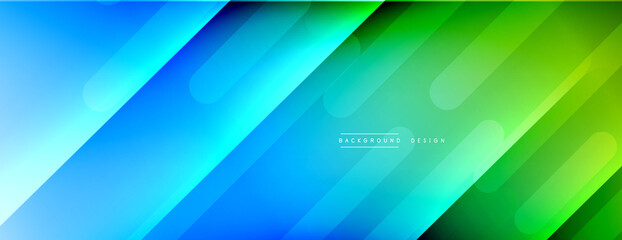 Dynamic lines abstract background. 3D shadow effects and fluid gradients. Modern overlapping forms