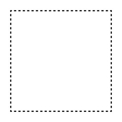 Square shape dotted icon vector symbol for creative graphic design ui element in a pictogram illustration